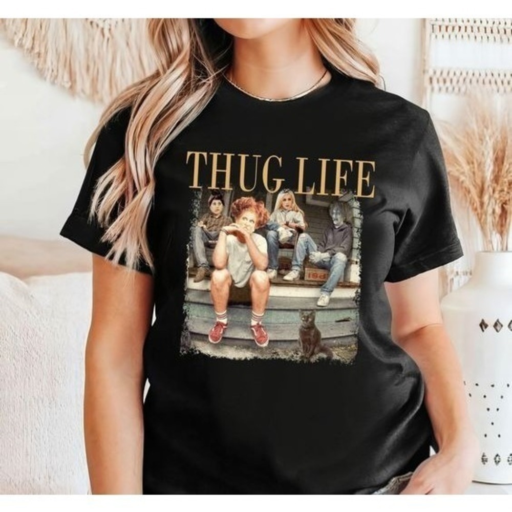 Thug Life Horror Movie Mashup Scary Halloween Unisex T-Shirt